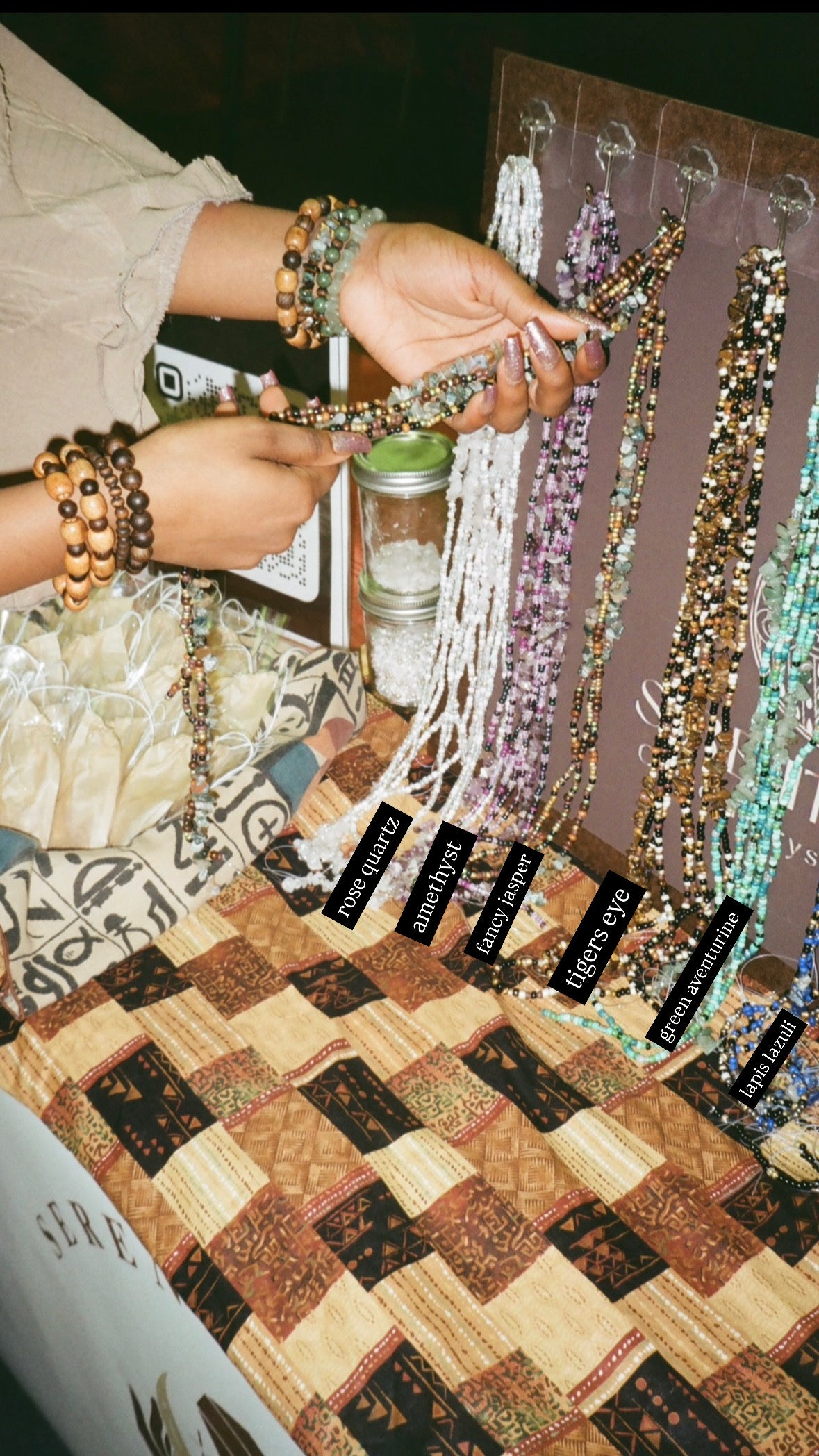 Crystal Waist beads