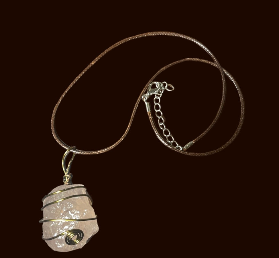 Wire Wrapped Crystal Necklaces/ Sold Out