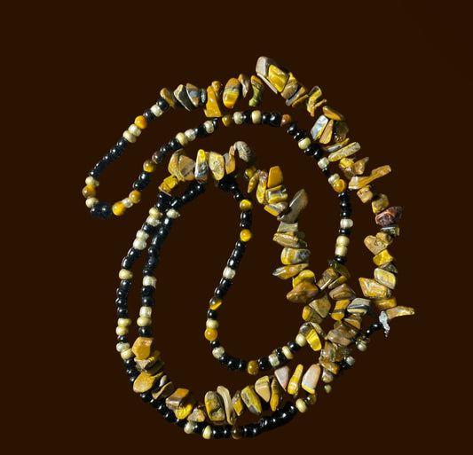 Tigers eye waist bead