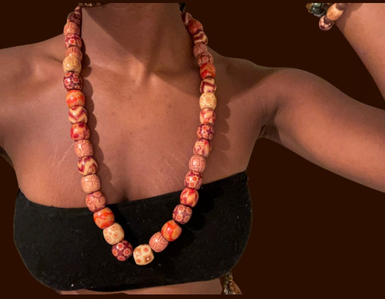 Wooden Beaded Necklace